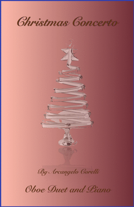 Book cover for Christmas Concerto, Allegro, by Corelli; for Oboe Duet or Solo, with optional Piano