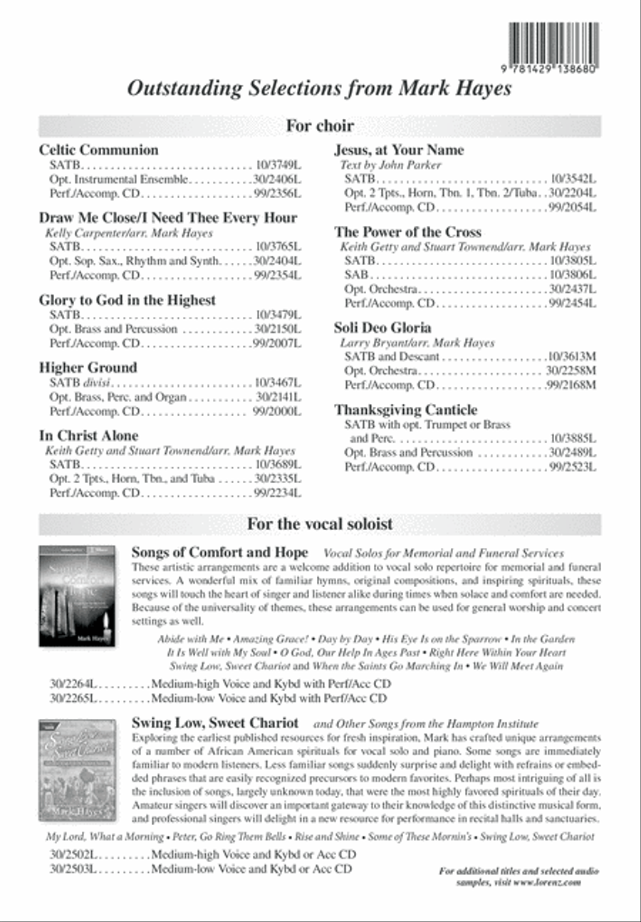 O Love That Will Not Let Me Go 4-Part scores gallery preview page 13