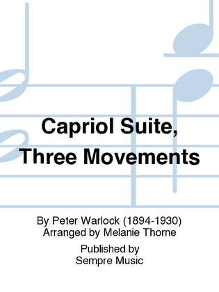 Book cover for Capriol Suite, Three movements