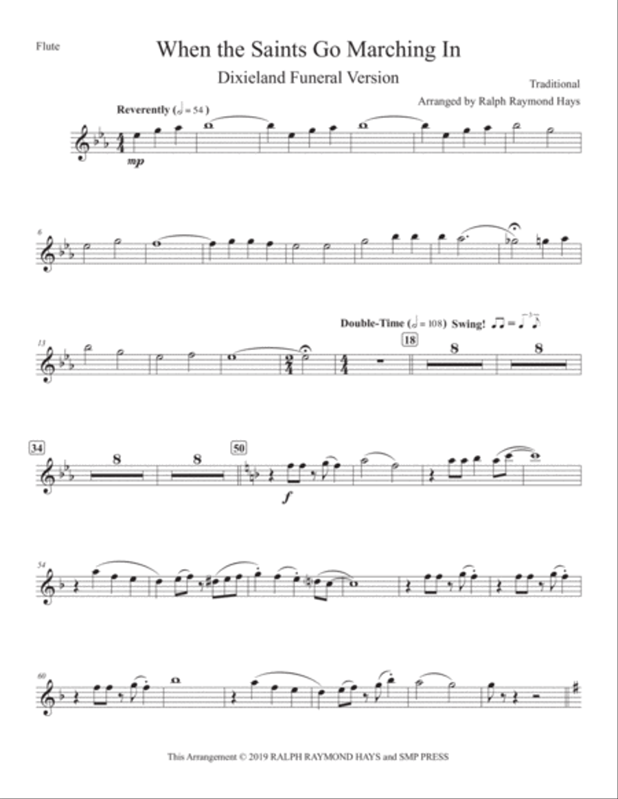 When the Saints Go Marching In (for Woodwind Quintet) Woodwind Quintet scores gallery preview page 6
