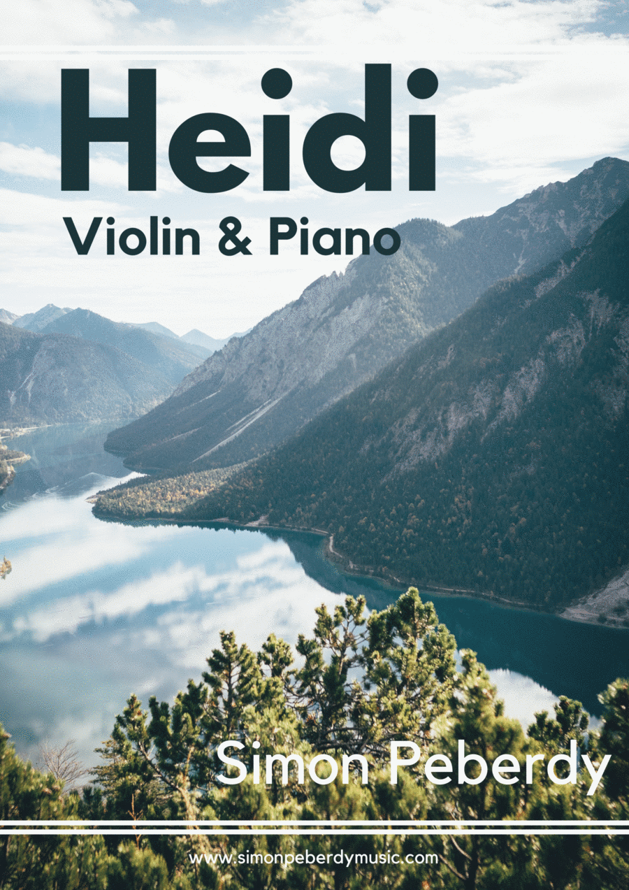 Heidi, for violin and piano by Simon Peberdy Violin Solo scores gallery preview page 1