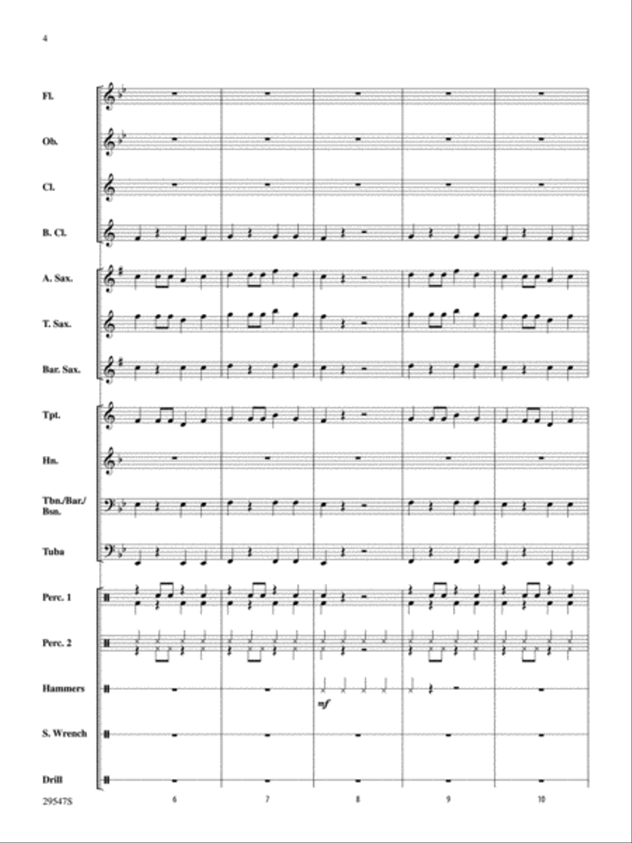 Garage Band Garage Band Concert Band scores gallery preview page 3
