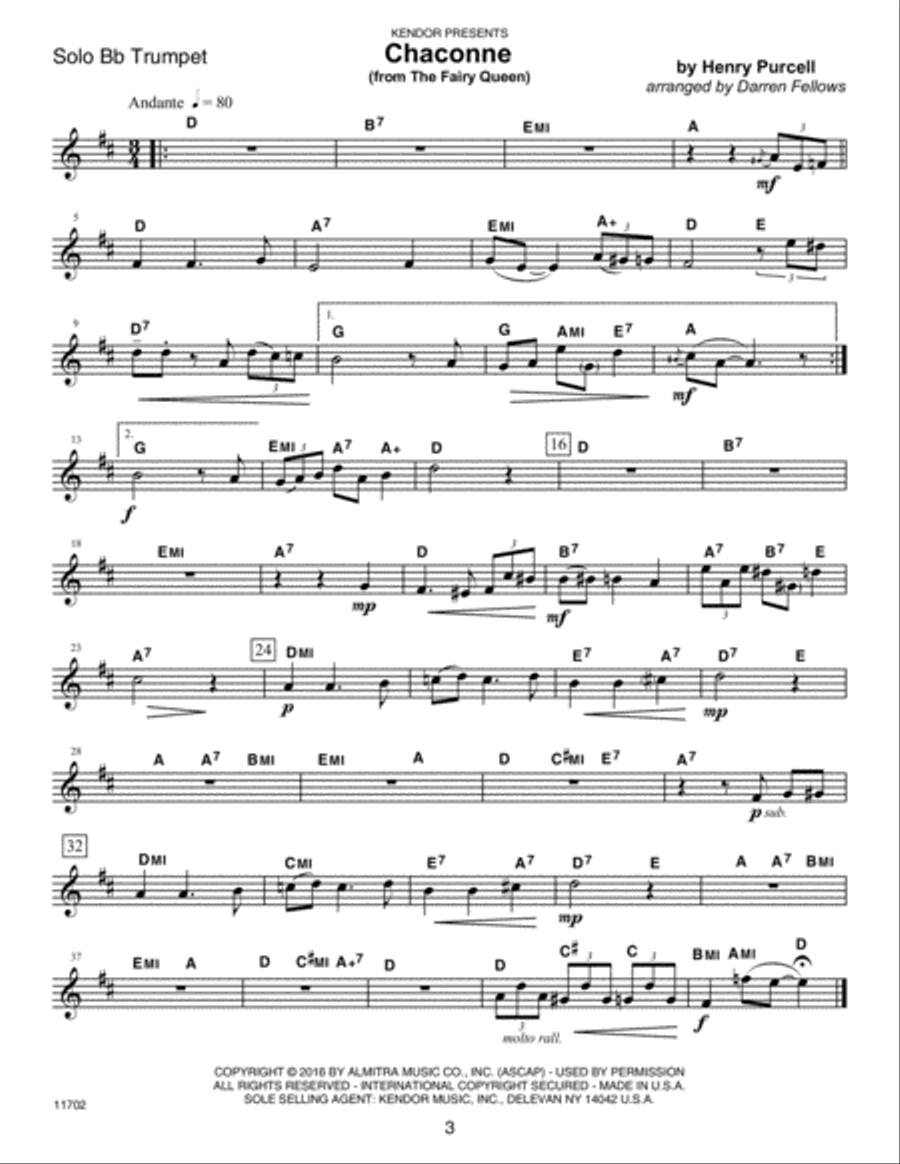 Baroque 'N Roll B-Flat Trumpet scores gallery preview page 4