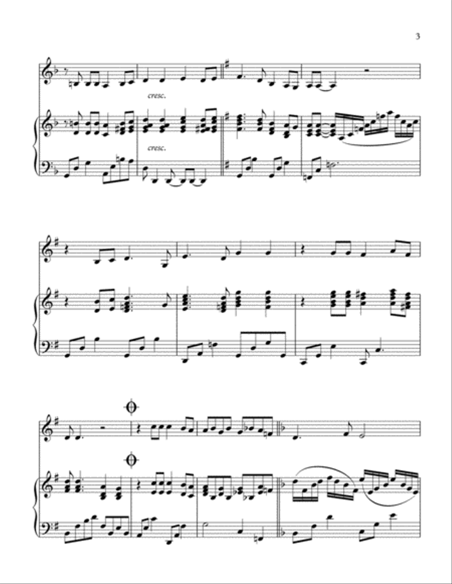 Merry Christmas, Darling Woodwind Duet scores gallery preview page 4