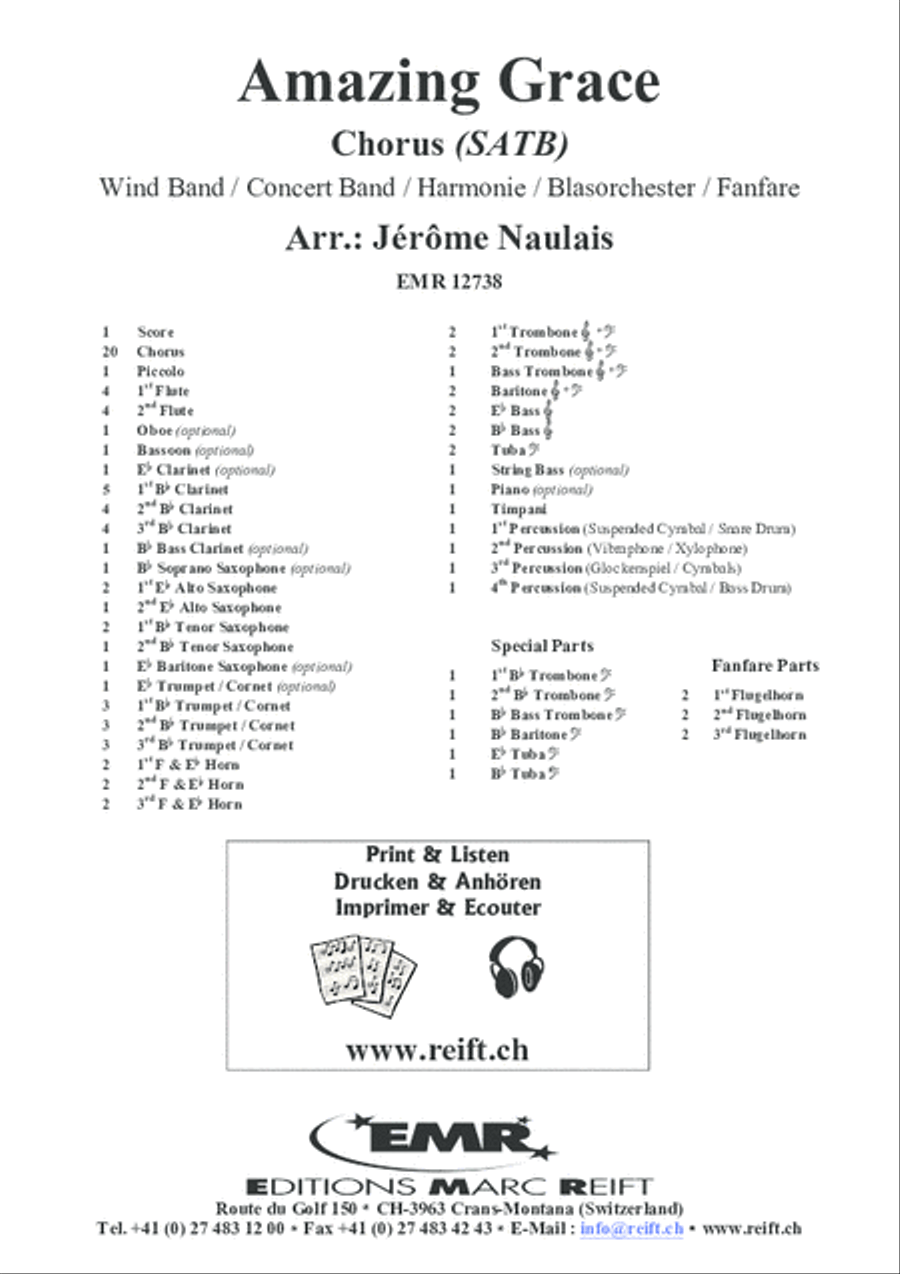 Amazing Grace Amazing Grace 4-Part scores gallery preview page 2