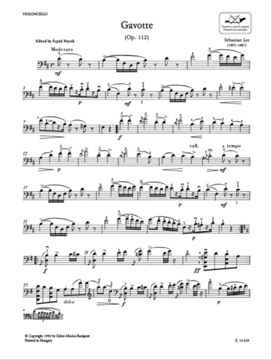 Gavotte op. 112 Gavotte op. 112 Piano Accompaniment scores gallery preview page 3