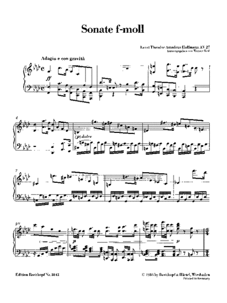 Sonata in F minor Av 27