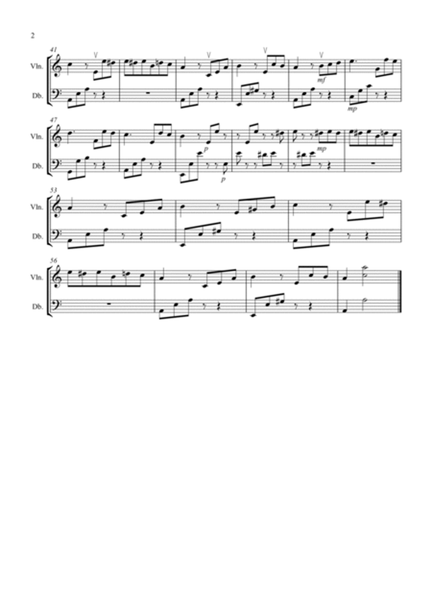 Fur Elise for Violin and Double Bass Duet image number null