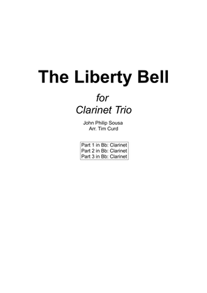 Book cover for The Liberty Bell for Clarinet Trio