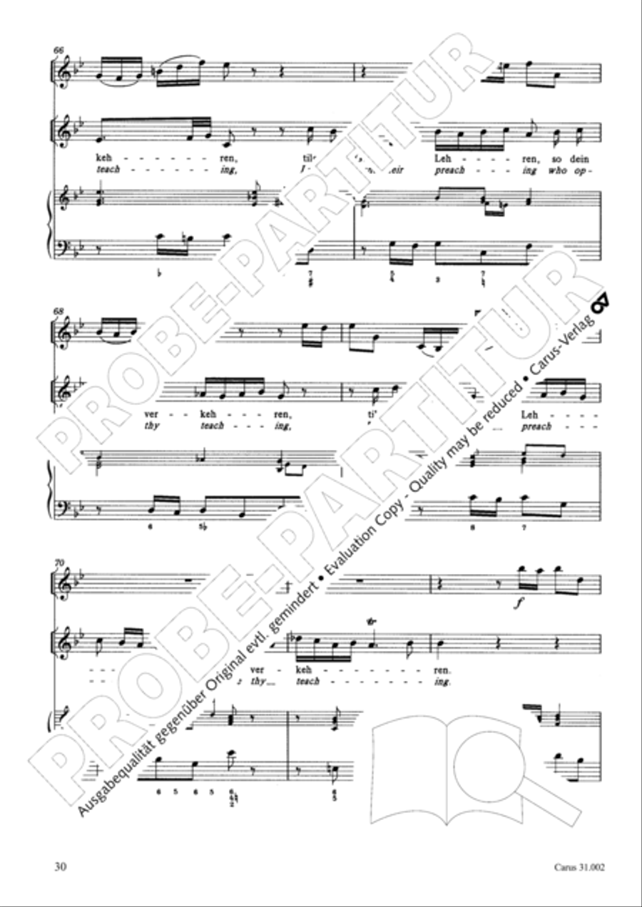 O God, from heaven look on us (Ach Gott, vom Himmel sieh darein) ATB scores gallery preview page 31
