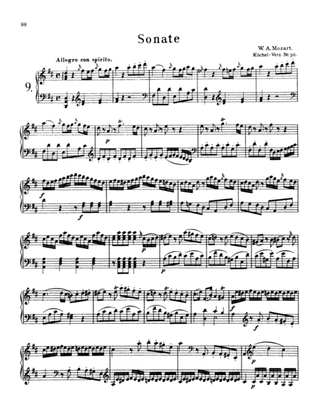Mozart: Piano Sonata No. 9 in D Major