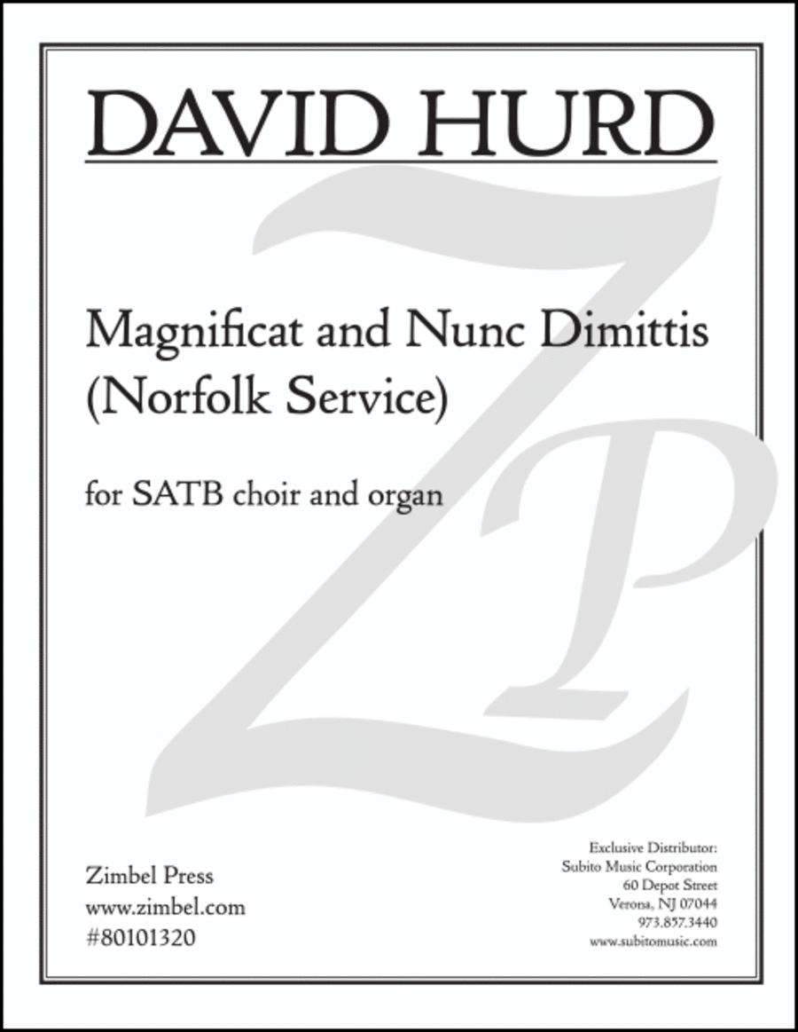 Magnificat and Nunc Dimittis (Norfolk Service) 4-Part scores gallery preview page 1