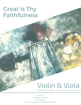 Book cover for Great Is Thy Faithfulness - Violin Viola Duet
