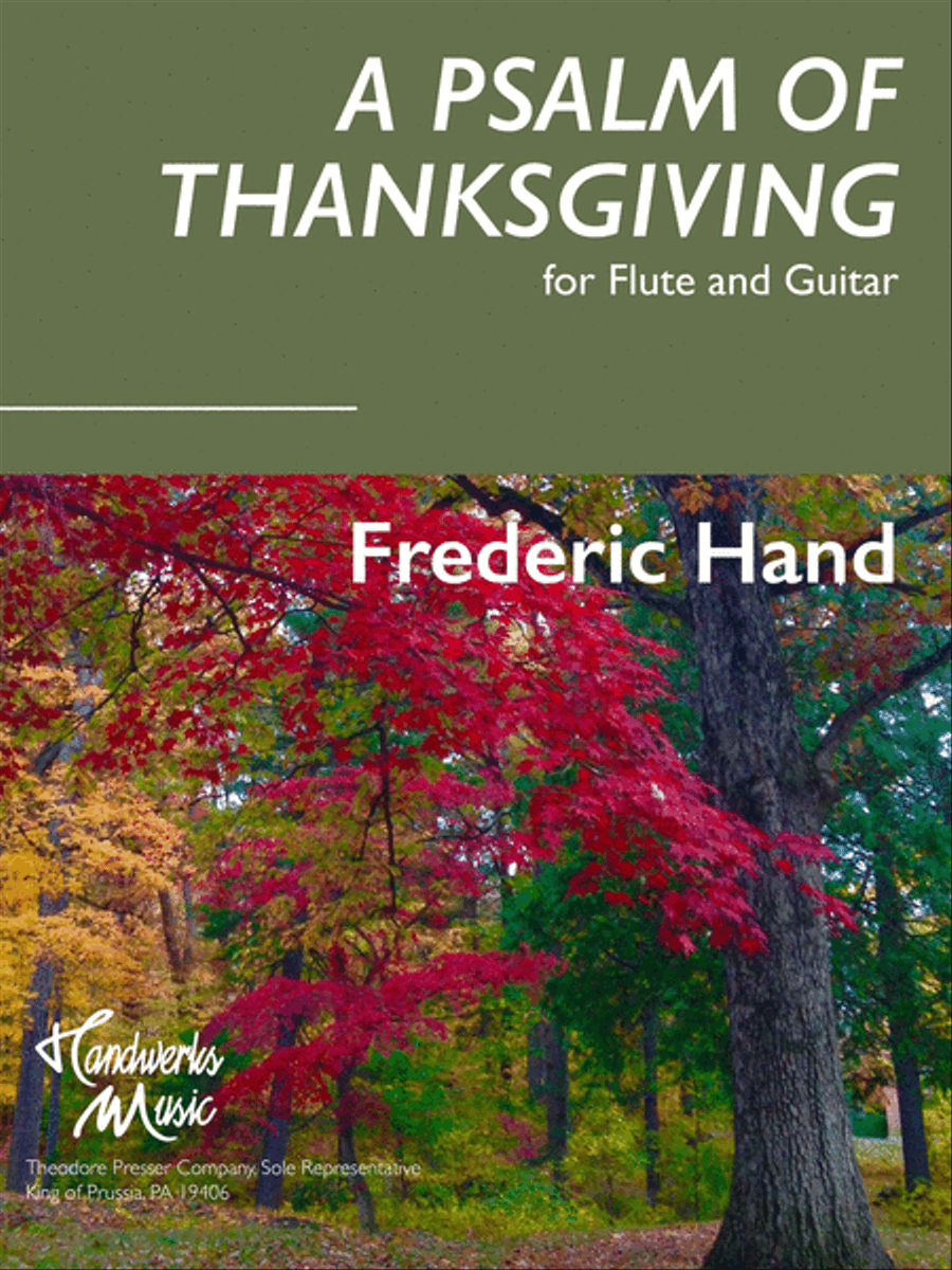 A Psalm of Thanksgiving A Psalm of Thanksgiving Flute scores gallery preview page 1