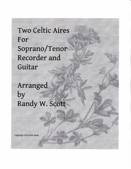Two Celtic Aires For Soprano or Tenor Recorder and Guitar image number null