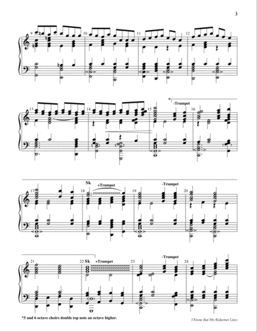I Know that My Redeemer Lives 5-Octaves scores gallery preview page 3
