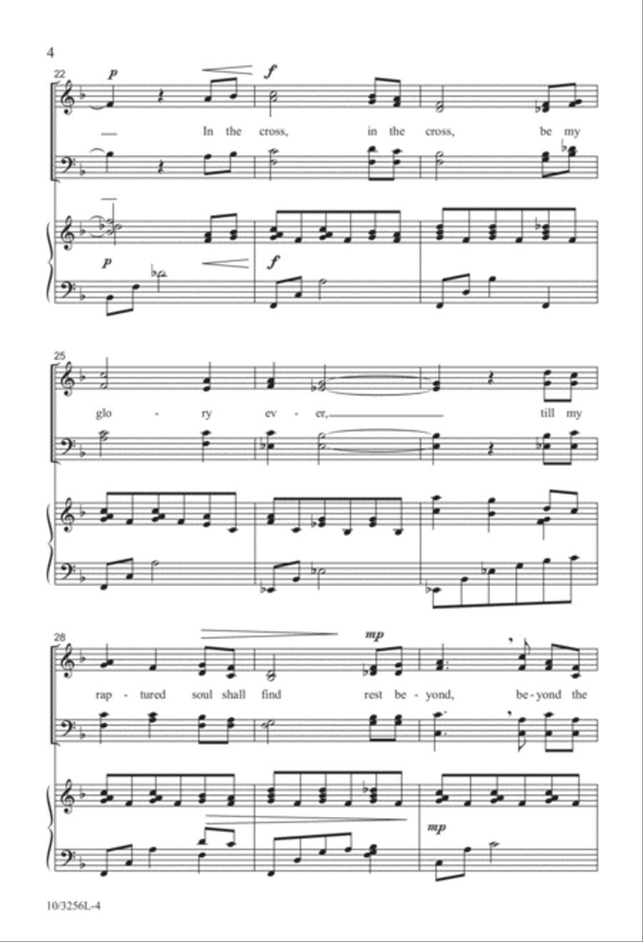 Near the Cross 4-Part scores gallery preview page 4