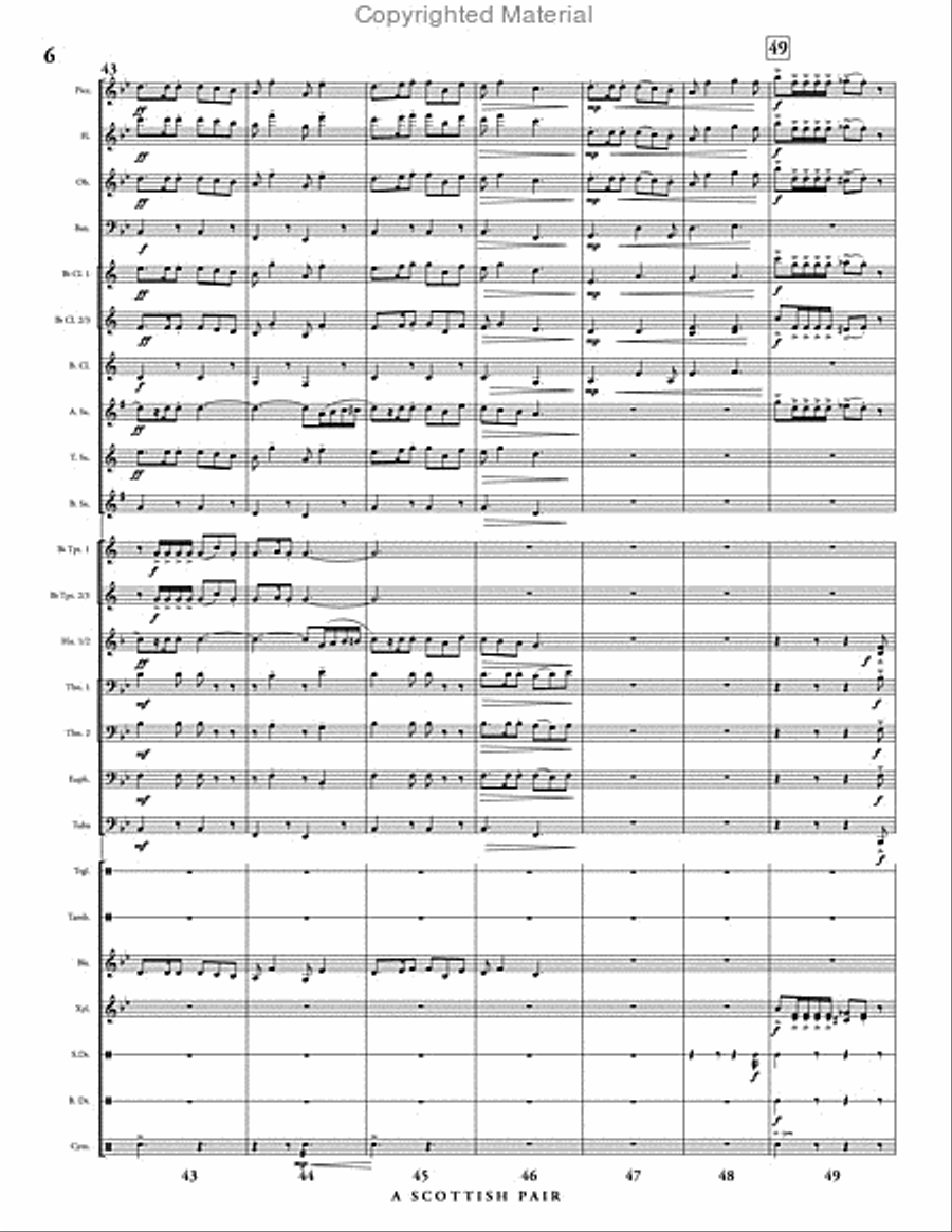 A Scottish Pair A Scottish Pair Concert Band scores gallery preview page 7