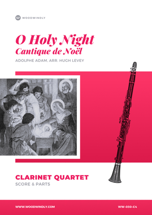 Book cover for O Holy Night (Cantique de Noël) for Clarinet Quartet