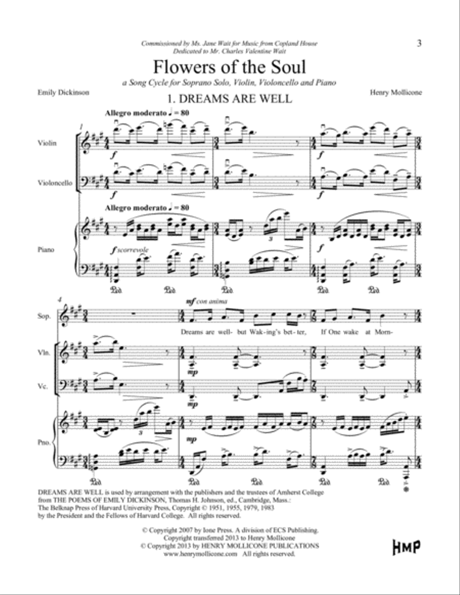 Flowers Of The Soul (Score) Piano Trio scores gallery preview page 3