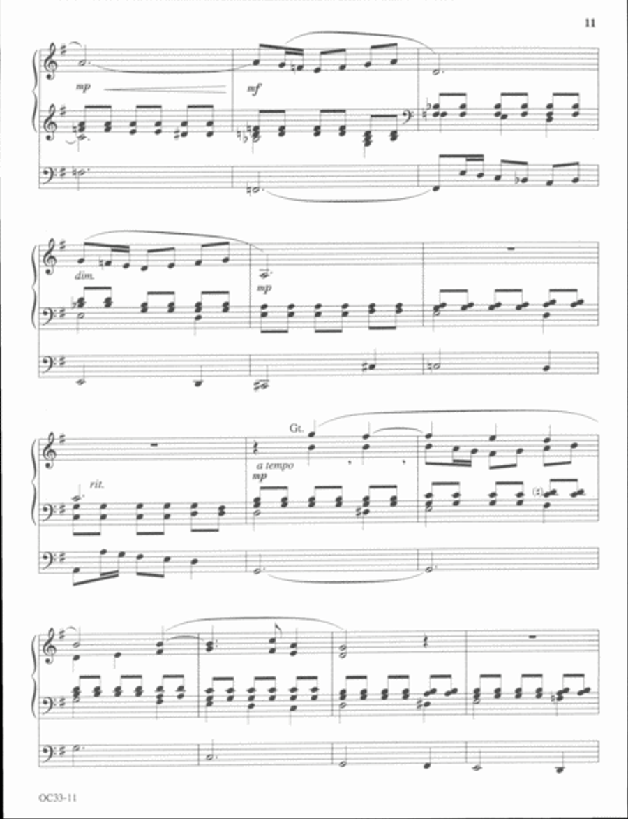 In His Presence Organ scores gallery preview page 8