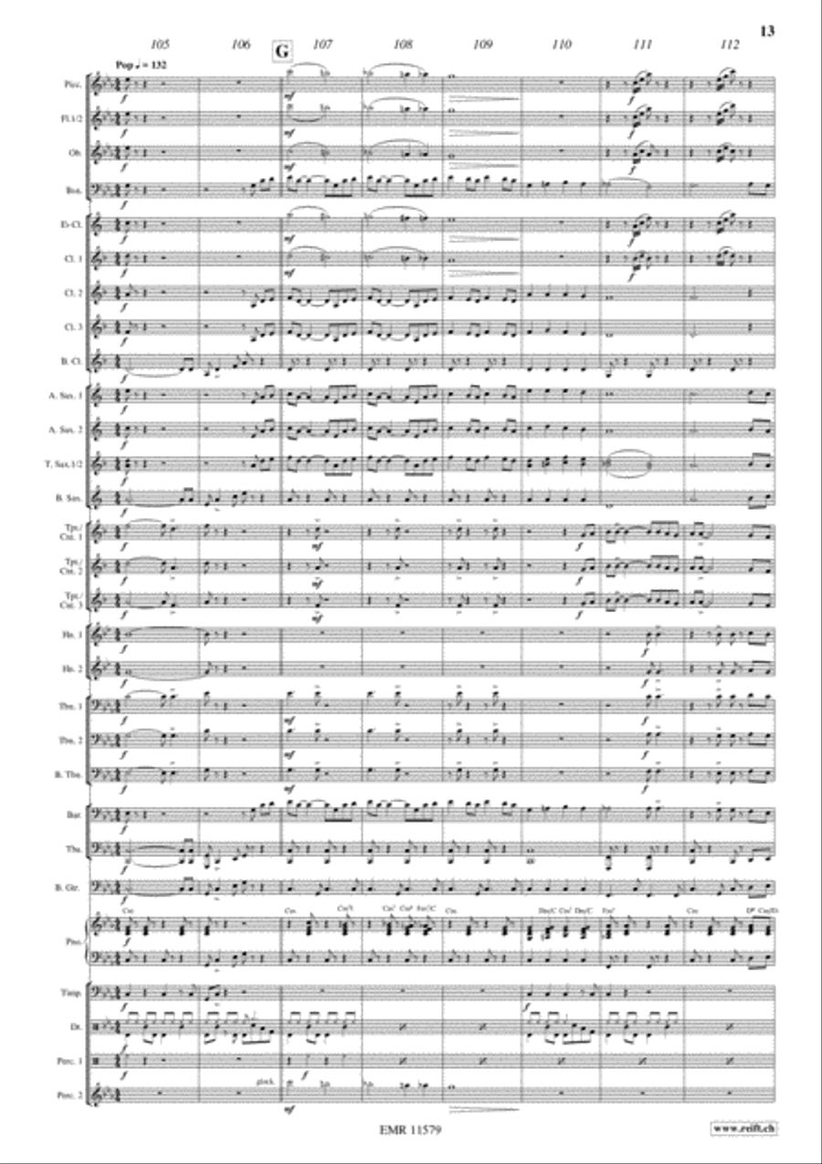 Flight To Italy Concert Band scores gallery preview page 14