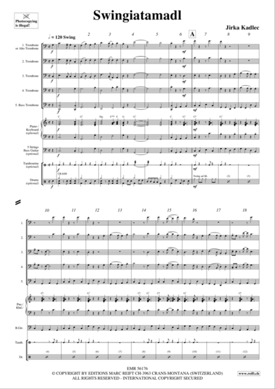 Swingiatamadl Swingiatamadl Trombone scores gallery preview page 3