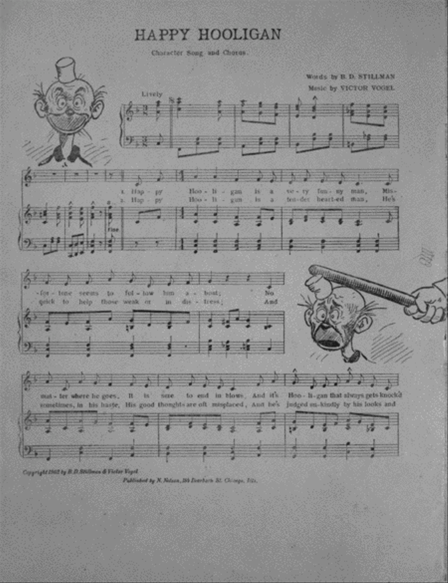 Happy Hooligan. Character Song and Chorus Choir scores gallery preview page 2