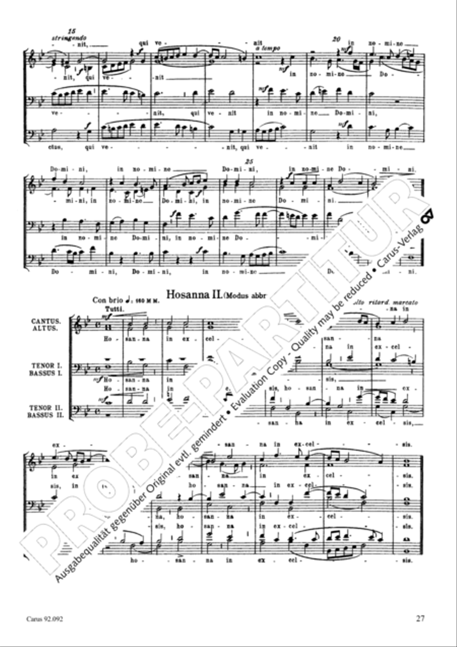 Missa Papae Marcelli Choir scores gallery preview page 24