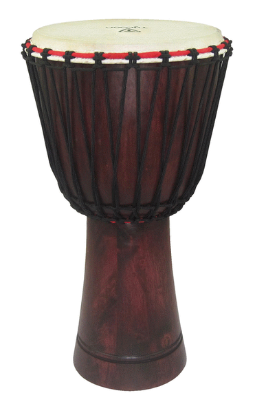 Staved Siam Oak Rope-Tuned 12'' Djembe