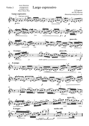 Pugnani - Largo espressivo - 2nd. Violin Part - Suzuki Bk.8