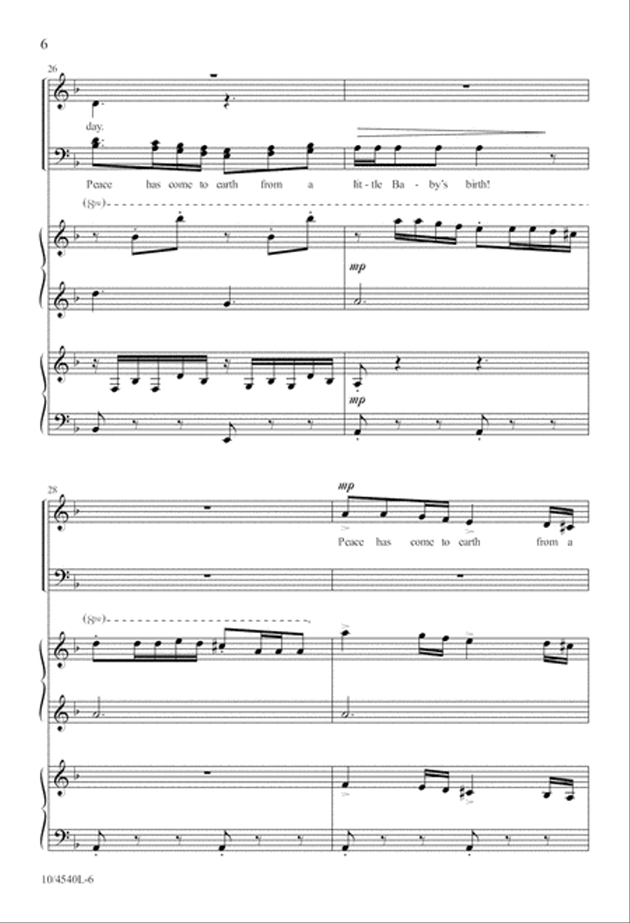 Bell Carol 4-Part scores gallery preview page 7
