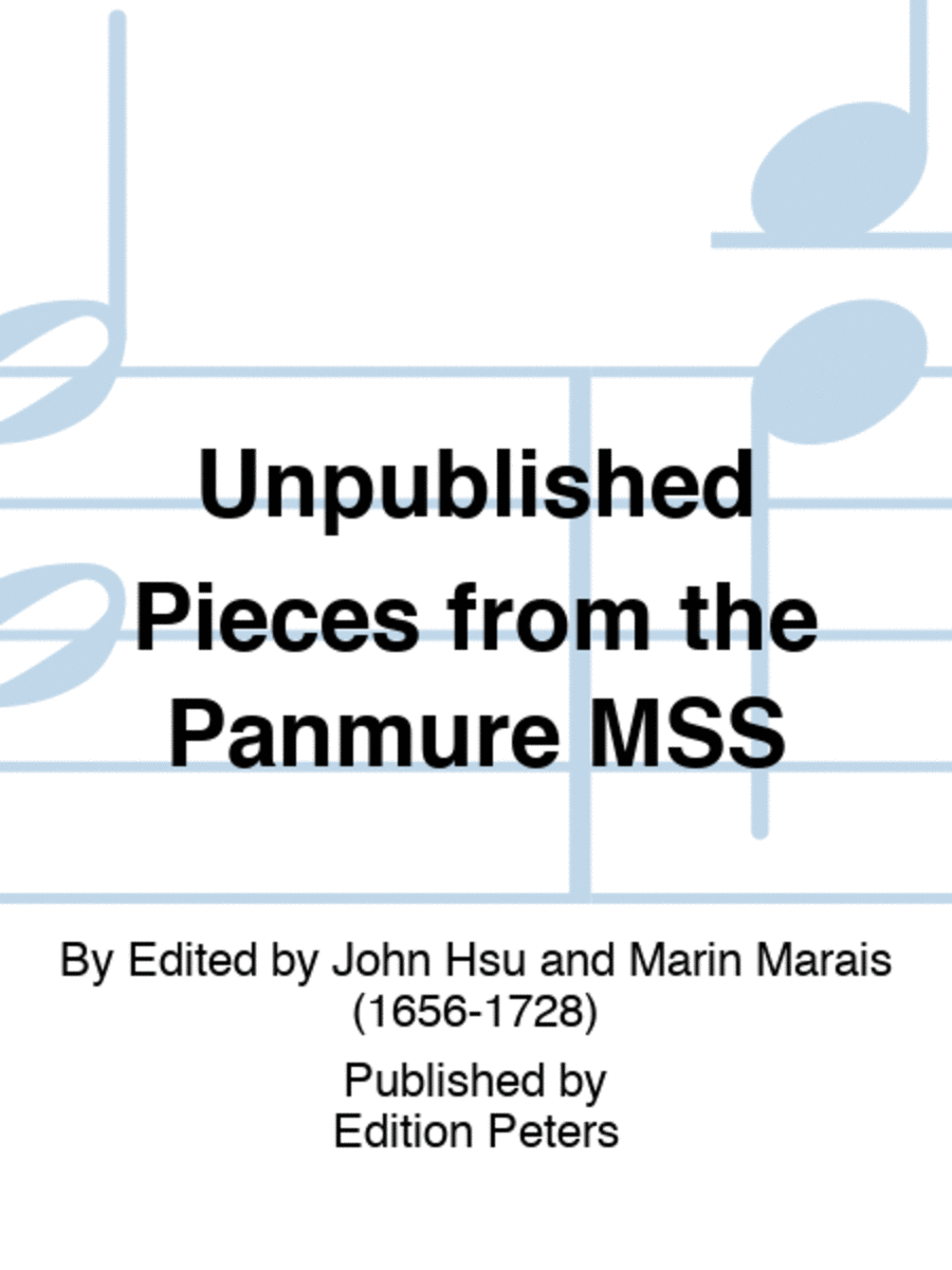 Unpublished Pieces from the Panmure MSS