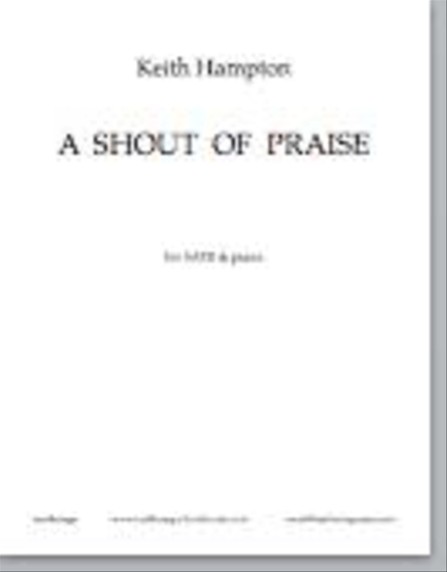 shout of praise, a 4-Part scores gallery preview page 1