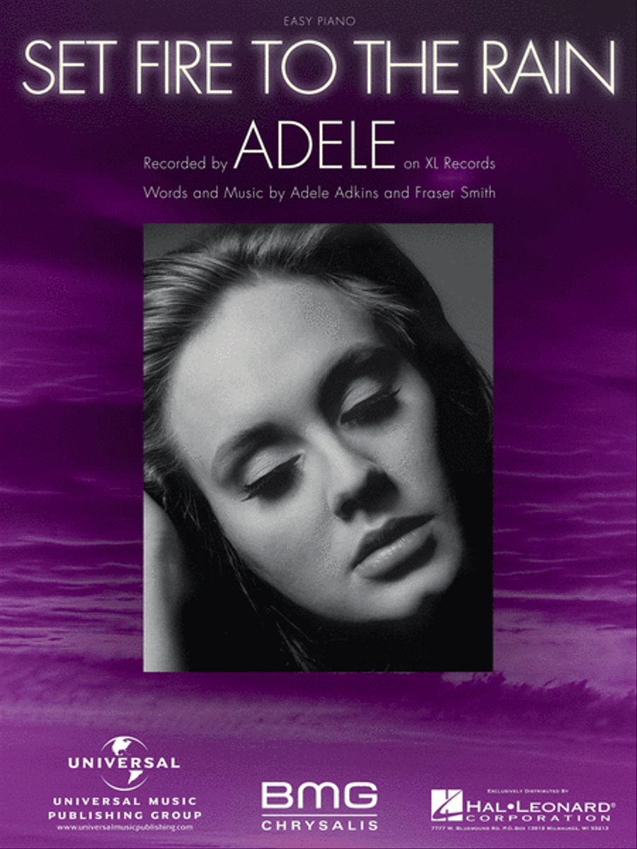 Set Fire to the Rain Easy Piano scores gallery preview page 1