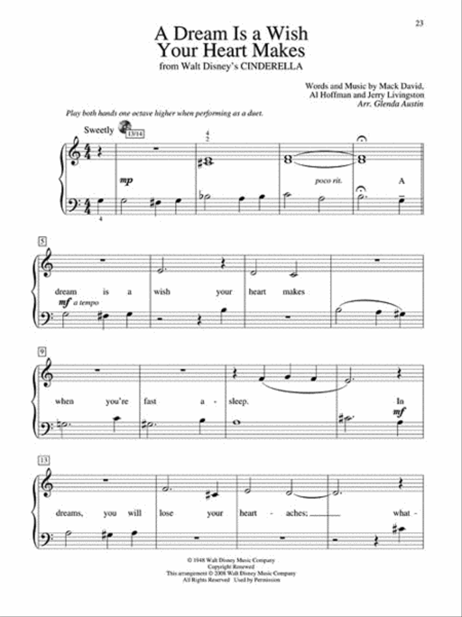 Teaching Little Fingers to Play More Disney Tunes Piano Method scores gallery preview page 5