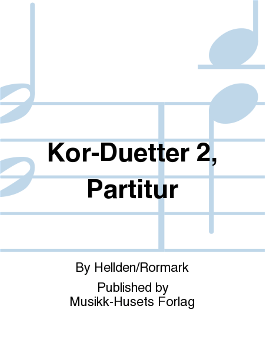 Kor-Duetter 2, Partitur Voice scores gallery preview page 1
