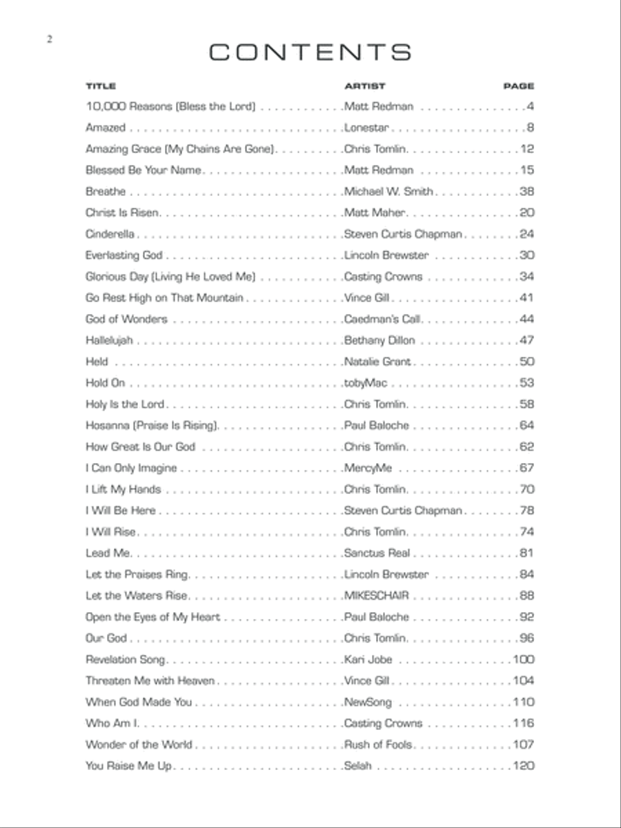 32 Christian Hits for Guitar Guitar scores gallery preview page 3