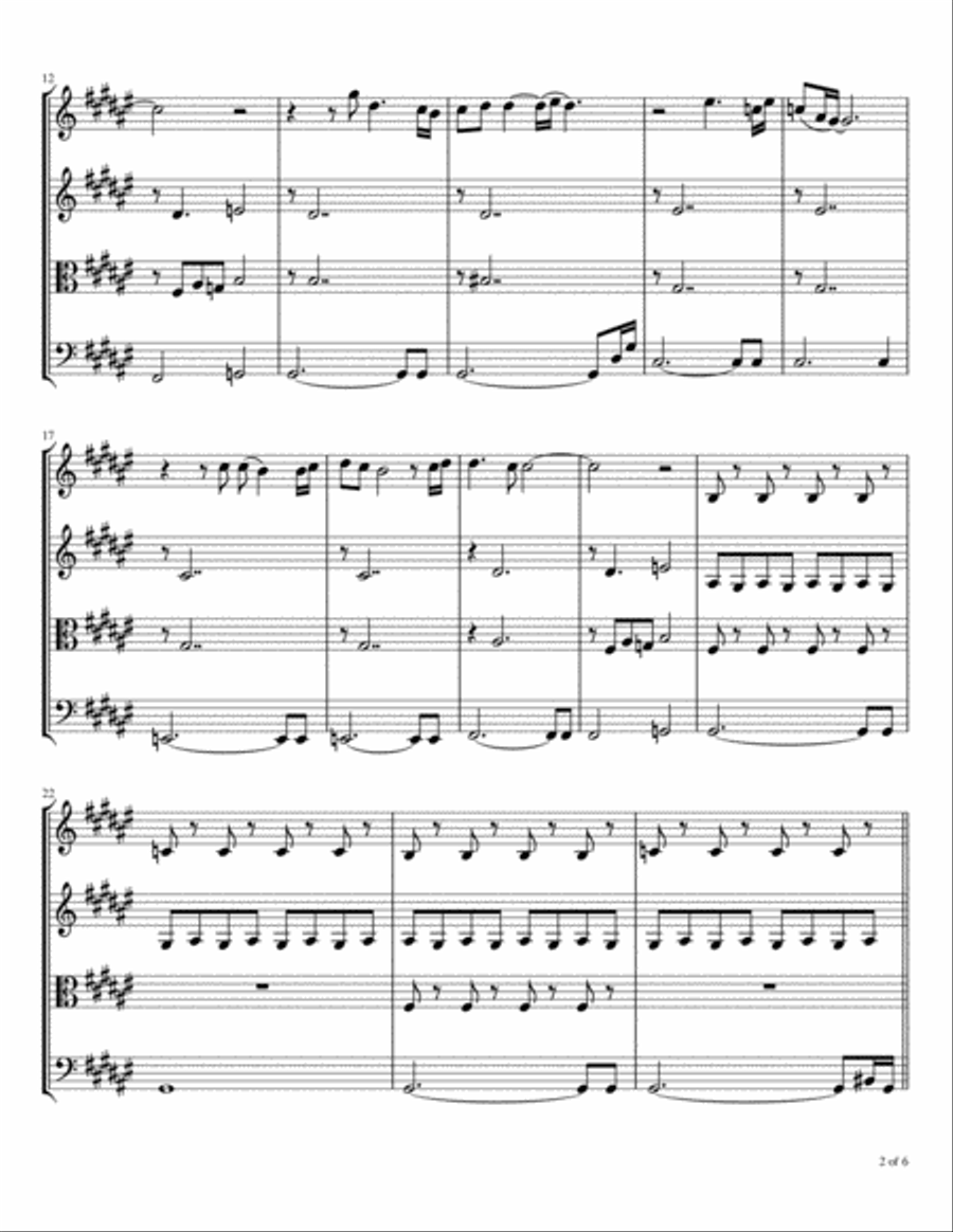 Sail On String Quartet scores gallery preview page 3
