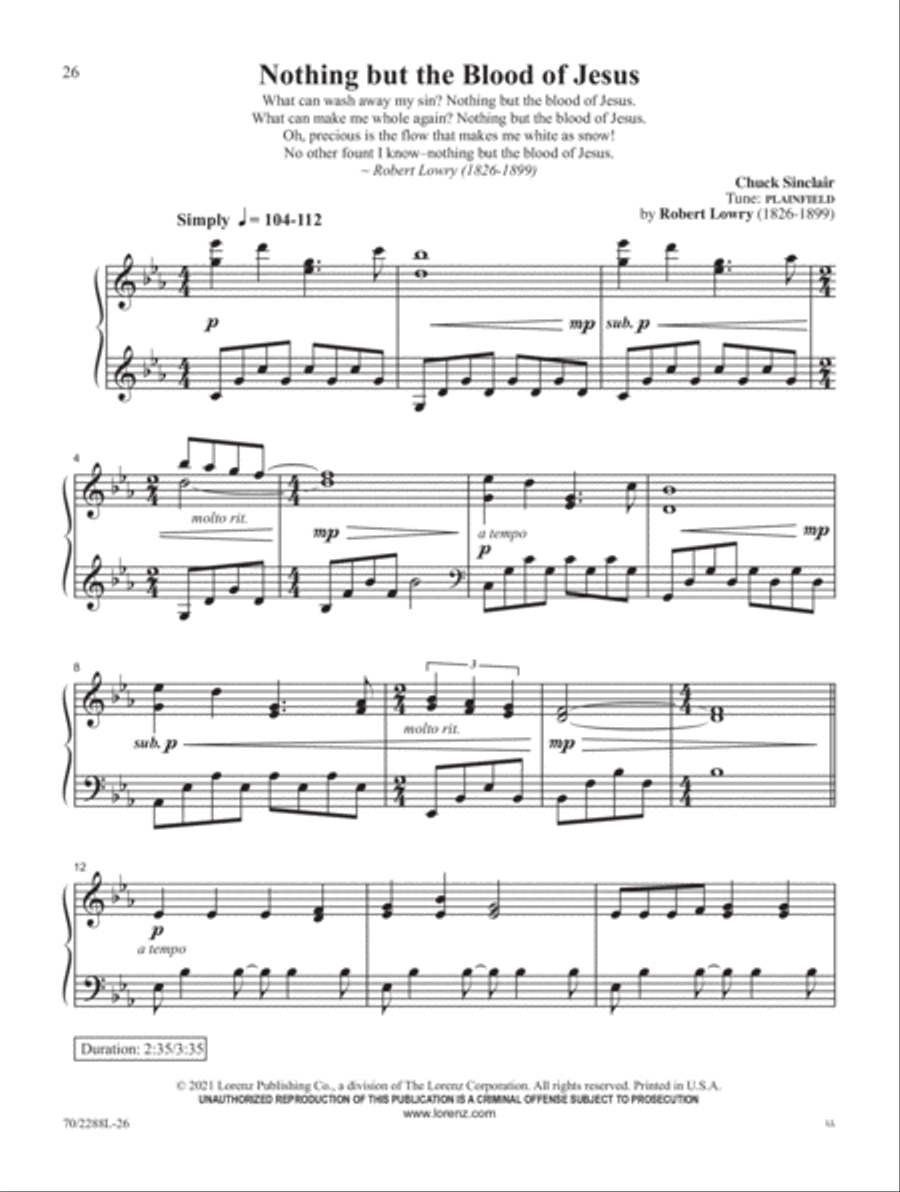 Cherish the Cross Cherish the Cross Piano Solo scores gallery preview page 10