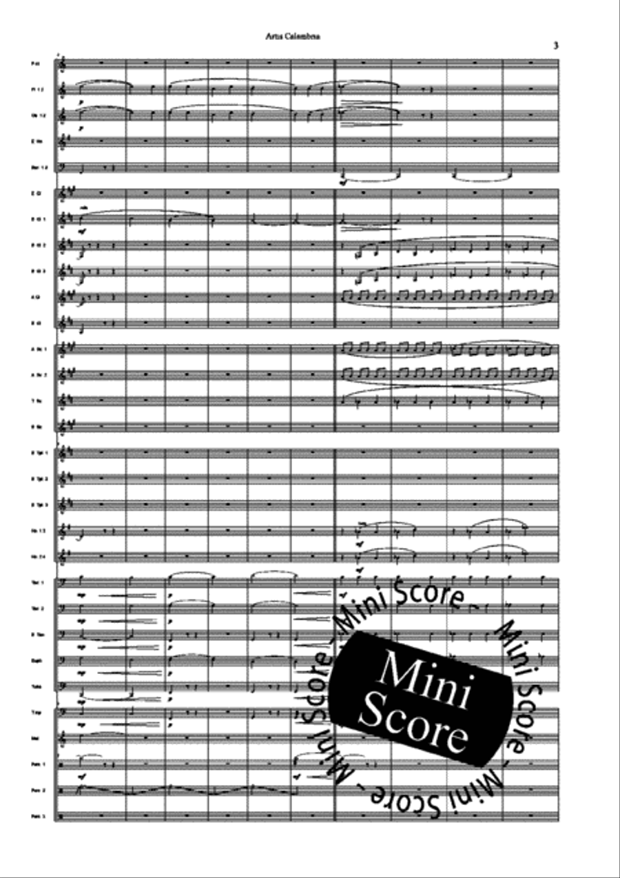 Artis Calambria Artis Calambria Concert Band scores gallery preview page 5