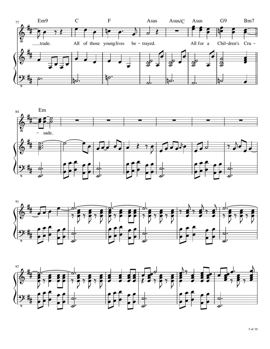 Children's Crusade Voice scores gallery preview page 6