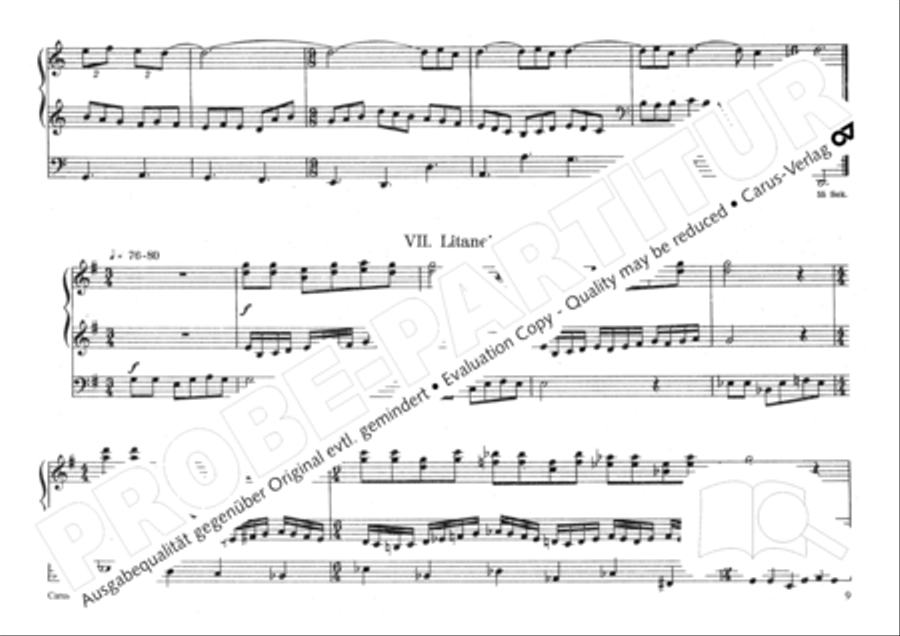 Gregorianische Miniaturen fur Orgel Organ Solo scores gallery preview page 14