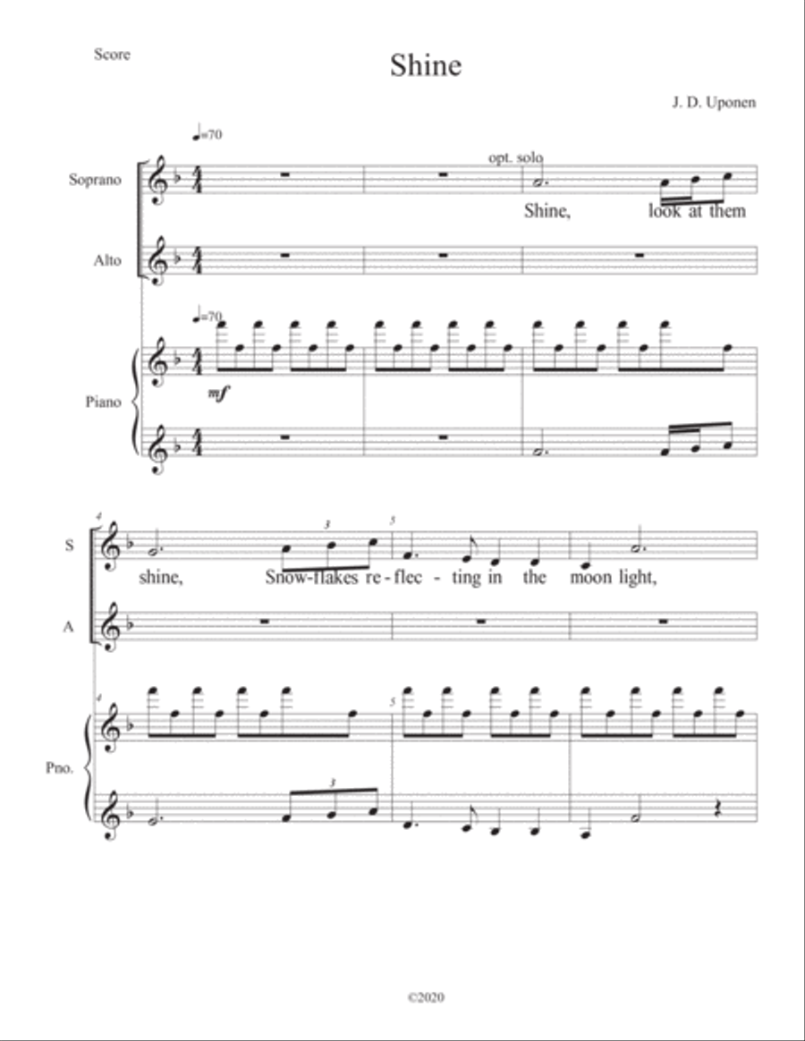 Shine Shine SA scores gallery preview page 1