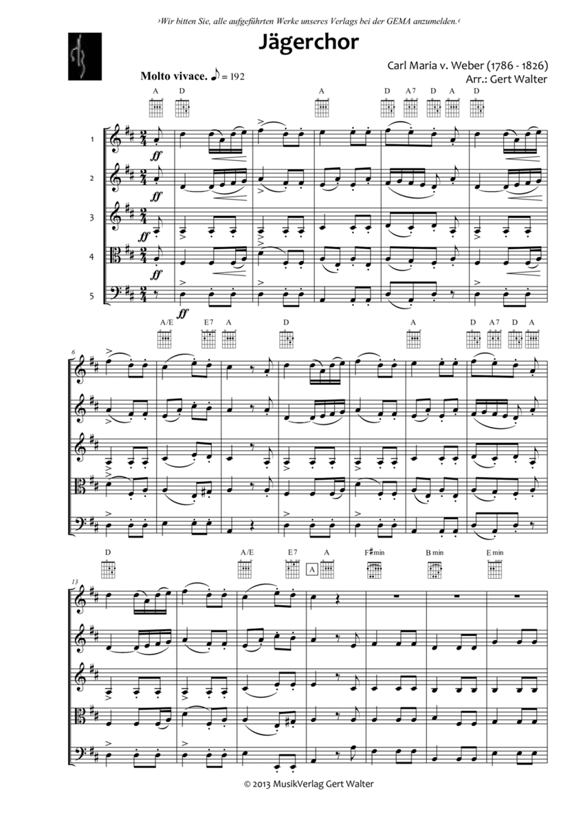 Jägerchor [Hunter's Choir] image number null