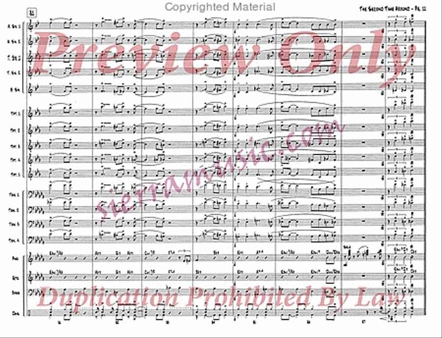 The Second Time Around (Pro) Jazz Ensemble scores gallery preview page 12