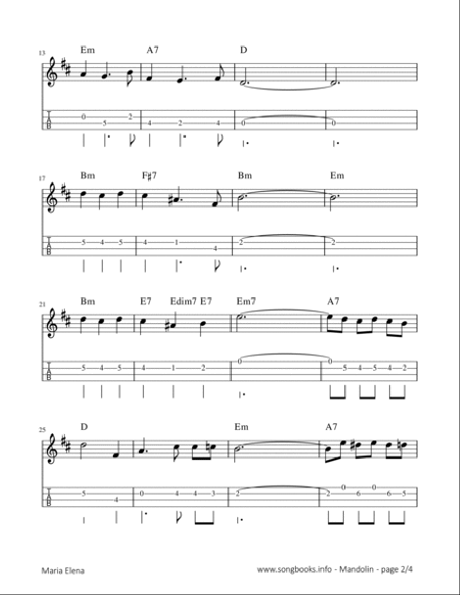 Maria Elena Mandolin scores gallery preview page 2