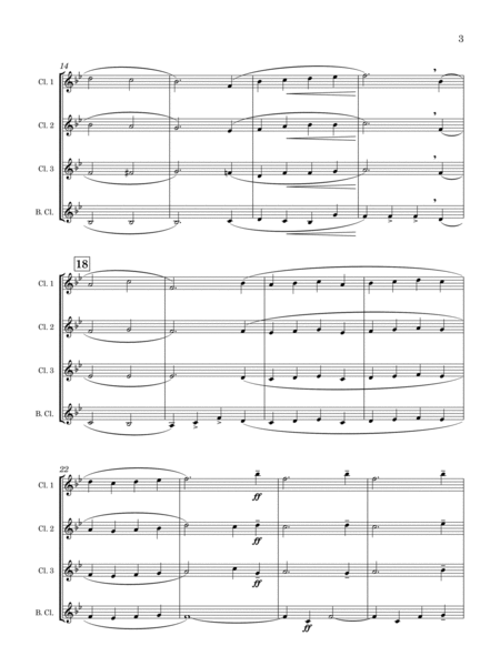 Noël Français (for Clarinet Quartet) image number null