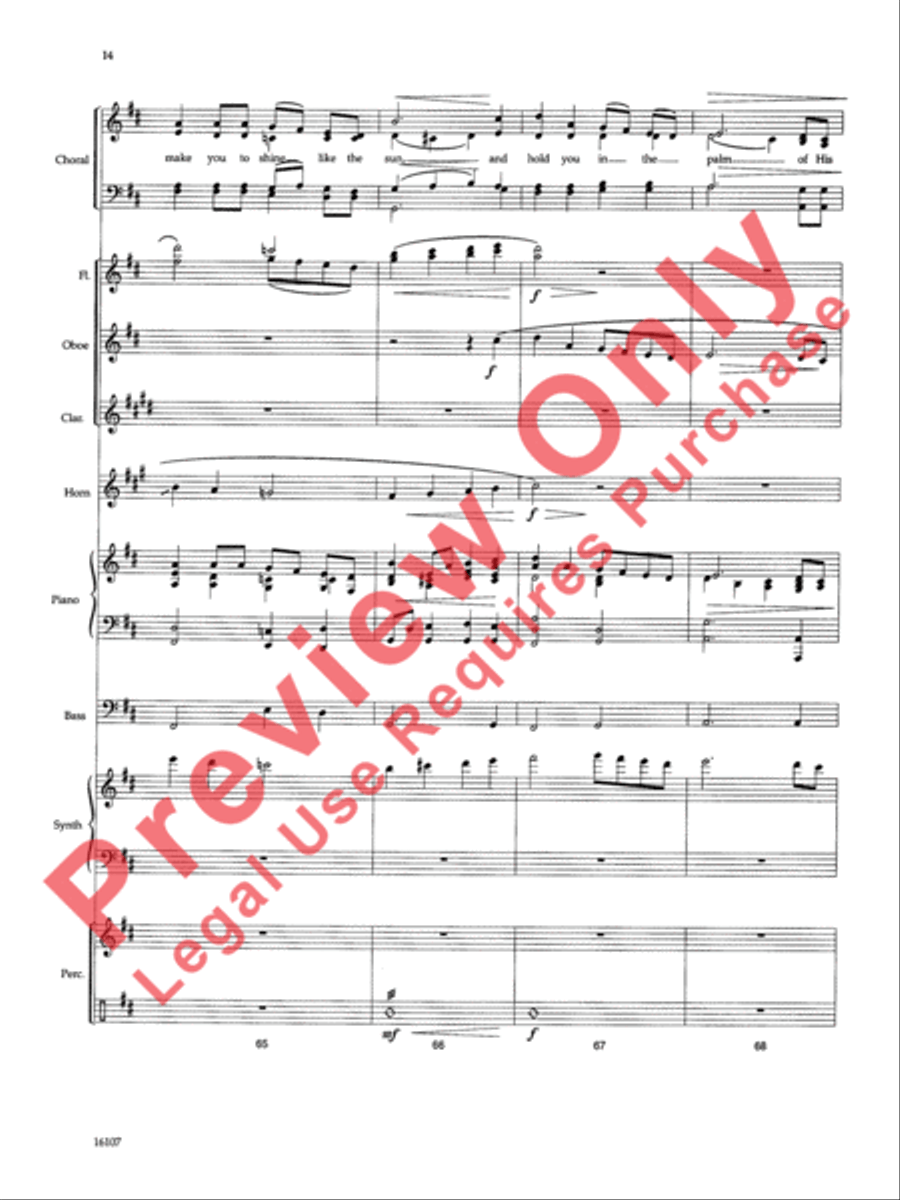 On Eagle's Wings Choir scores gallery preview page 15