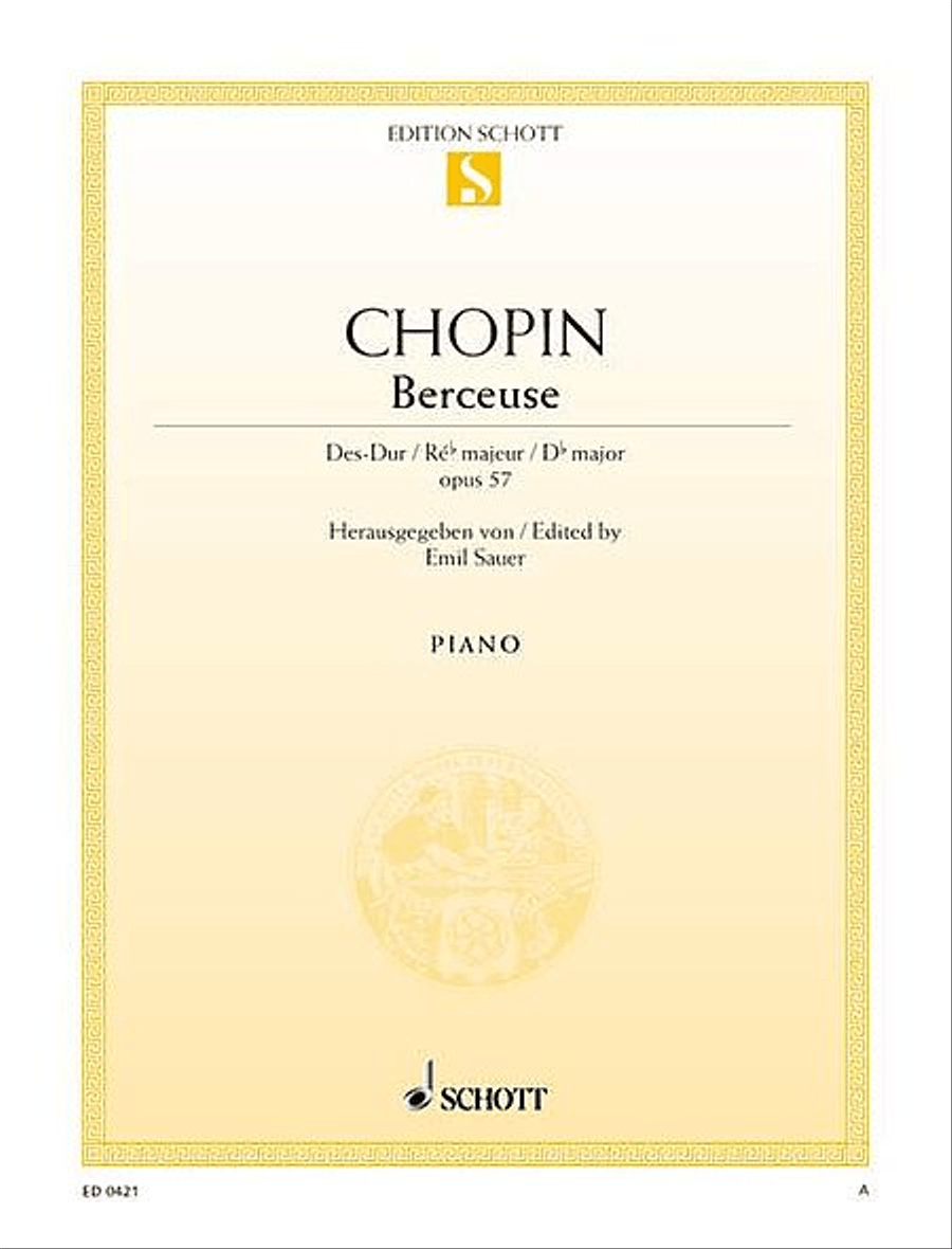 Berceuse in D-flat Major, Op. 57 Piano Solo scores gallery preview page 1